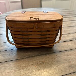 Longaberger Medium Purse Basket with Swivel Handle